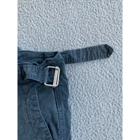 Anthropologie Pants 27P Crop Button Fly Gray Straight Leg Pleated Retro 80s 27 - Picture 7 of 16